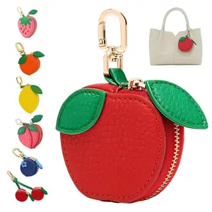 Cute Fruit Bag Charm Stylish Backpack Keychain Adorable Kawaii Bag Accessory for Girls Teens Kids Perfect Gift for Fruit Lovers School Travel Bag Decor