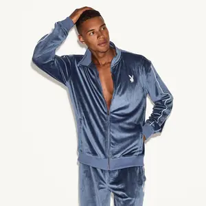 Playboy Men's Velour Jacket