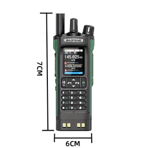 BAOFENG UV-32 GPS 10W Portable Walkie Talkie, Bluetooth APP Programming, Dual Speaker, Waterproof, Rechargeable Battery, USB-C Charging for Hunting, Camping Outdoor Use