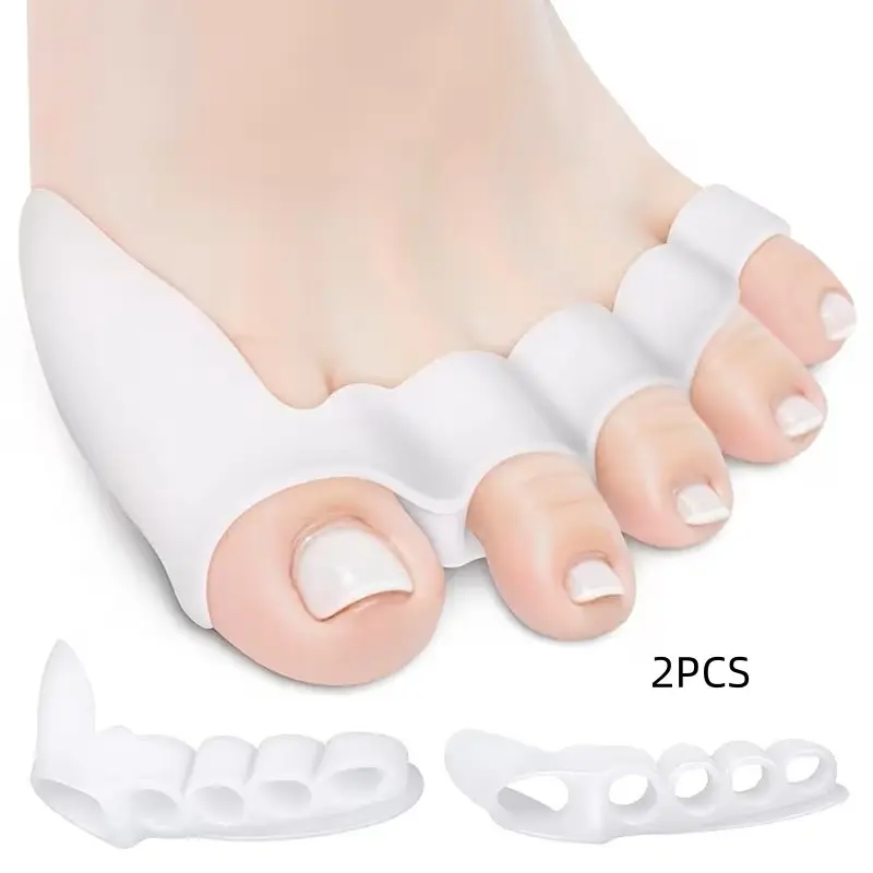 Adult Toe Separators, 2 Pairs, Durable Athletic Toe Joint Alignment, Enhance Foot Flexibility and Comfort, Ideal for Fitness Athletes, Improve Performance and Recovery, Enhancement
