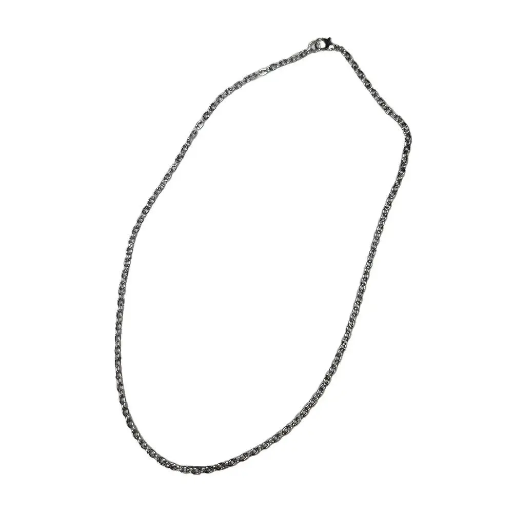 Unisex Minimalist 18-in Steel Cable Chain Link Necklace - Versatile, Layer-Friendly Costume Jewelry Accessory for All-Seasons Any Occasion Chain Jewelry Necklaces, Cable Chain Necklaces