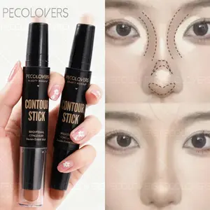 Contour Stick Bronzer Stick Double Head Contour Pen Waterproof Matte Finish Highlighters Shadow Contouring Pencil Cosmetics For Face