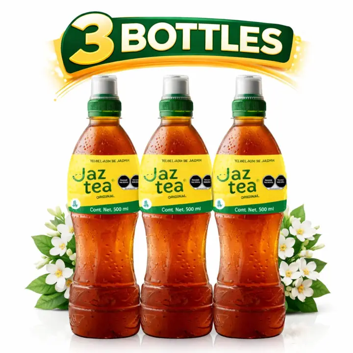 3 Pack Jaztea Jasmine Iced Tea 500ml (16.9 fl oz)