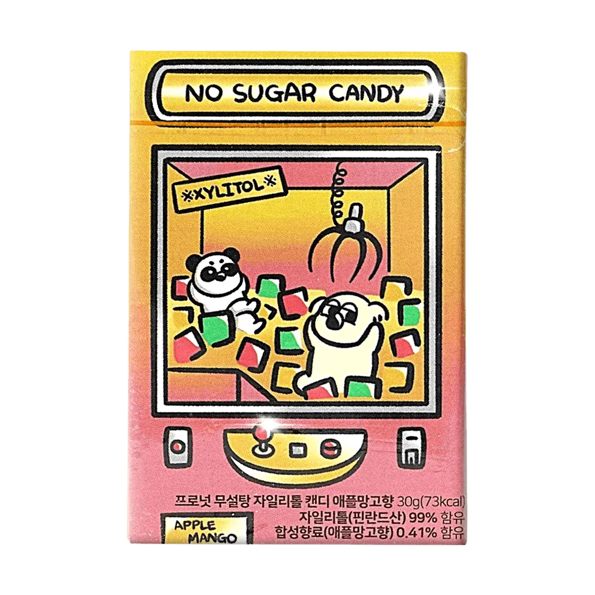 PRONUT Sugar-Free Xylitol Candy - Apple Mango Flavor, 30g | Low Calorie, Korean Health Snack, Olive Young