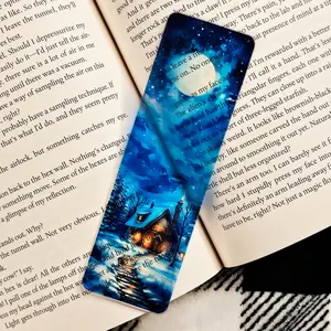 Winter Cabin (Translucent) - UV Printed Acrylic Bookmark
