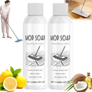 Mop Soap Brazilian Waves, Highly Scented Mop Soap, Floor Cleaner For Mopping, Multi-purpose Cleaner Liquid (2, 120ML) Cleaning Fragrance