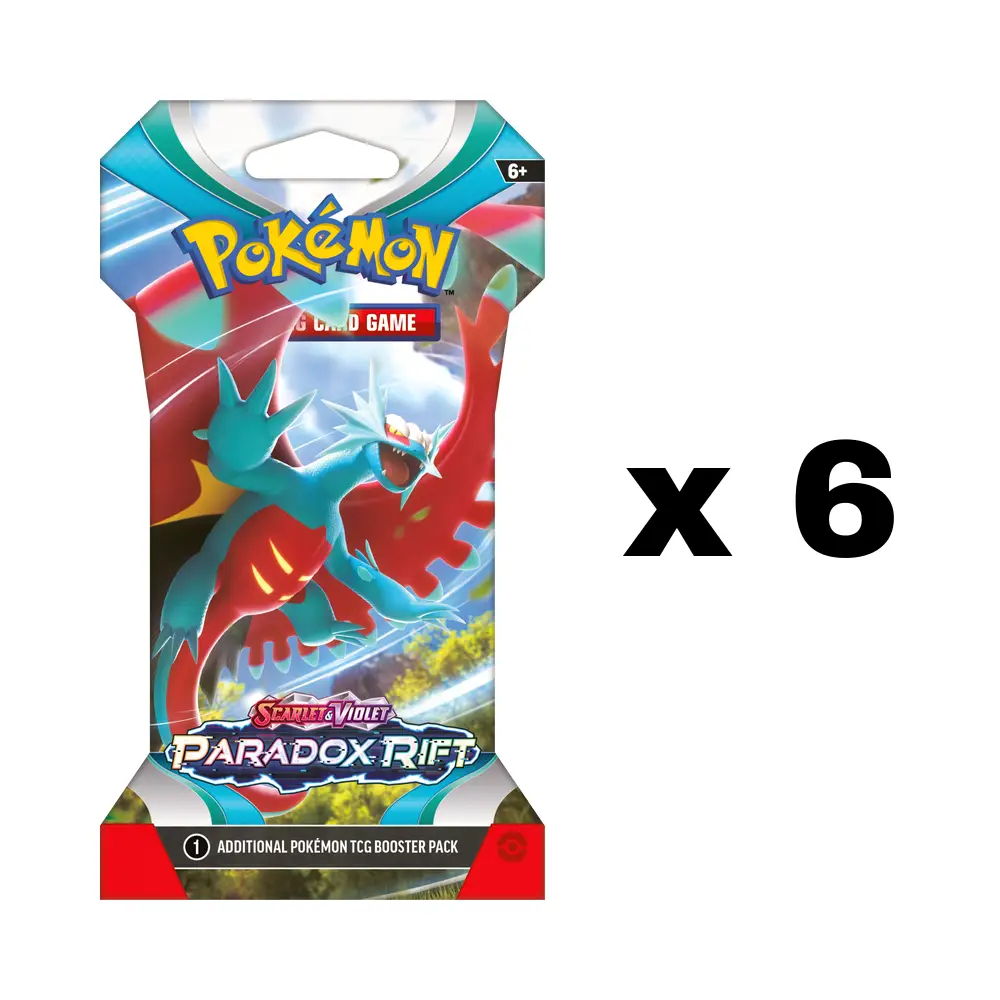 Paradox Rift - Sleeved Booster Pack - Lot of 6 (Pokemon TCG)