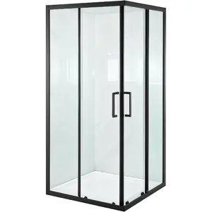 VEVOR Shower Enclosure, 35 in. Dx 35 in. Wx 72 in. H, Framed Corner Double Sliding Shower Door with 1/4 in. Clear Tempered Glass, Shower Stall for Walk in Shower (Shower Base Not Included)VEVOR Super Brand Day