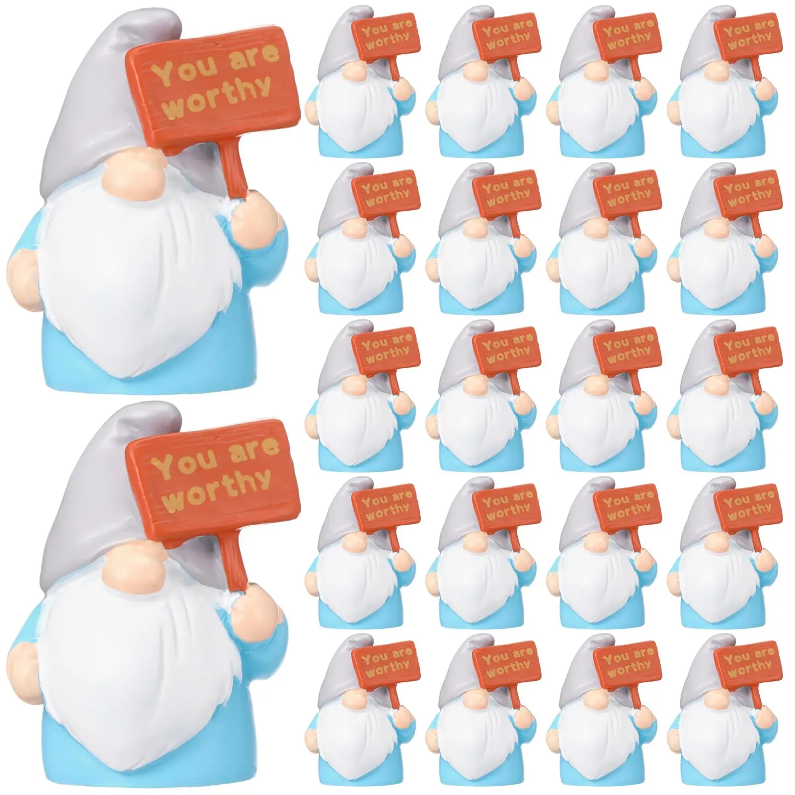 Gejoy Employee Appreciation Gift Mini Gnomes Figurines Gnomes Statues with Motivational Quotes "You Are Awesome" Gnome Desktop Ornament Positive Gift for Office Coworkers Friends Family Students Teamwork Graduation Party Birthday Teacher's Day