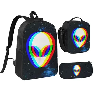 This stylish backpack features an alien-inspired design, making it perfect for students, professionals, and travelers—ideal for school, work, or leisure.