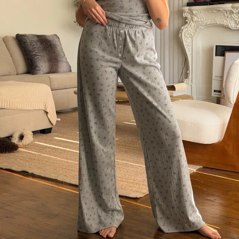 Olivia Floral Pointelle Bottoms