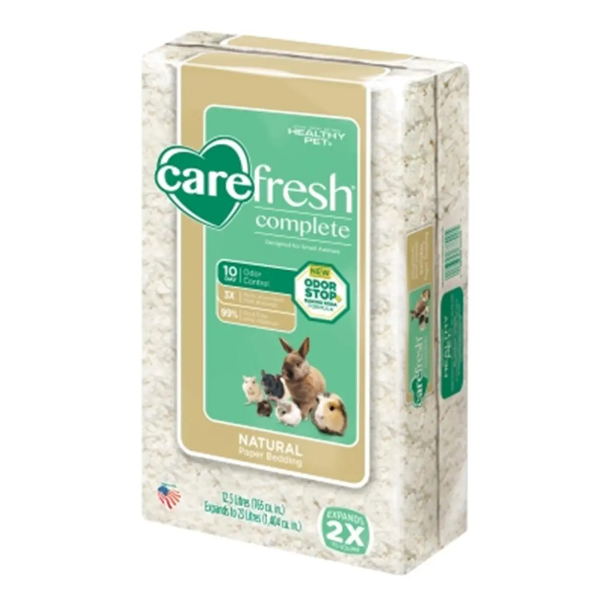 212 MAIN Carefresh Complete Ultra Small Animal Bedding/Litter, 23L Wood Fibers Formula, 4.6 lbs, 9.25x5x15.75 in, Freshness-Boosting, Moisture-Absorbing for Gerbils’ Pet Habitats, Keeps Clean