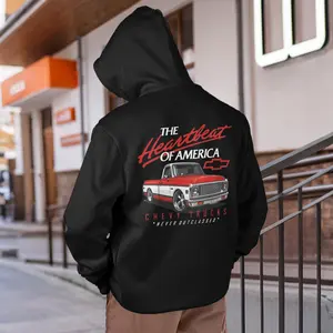 Old School Legend Tee Red Chevy 'Never Outclassed' Heather Rust Short Sleeve Crewneck Casual Graphic Top for Fans Menswear Polyester Streetwear Biker Tropical Shortsleeve Hooded sweatshirt Man Made in USA Vintage Classic Crewneck Hooded sweatshirt
