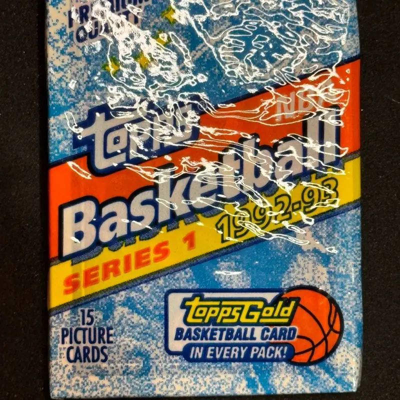 Topps 1992-93 NBA Basketball Series 1 Picture Cards - Michael Jordan & Luc Longley - Topps Gold Basketball Card in Every Pack