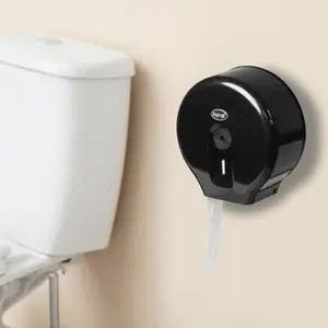 10" Jumbo Roll Tissue Dispenser, Black - 1 unit 10" Jumbo Roll Tissue Dispenser, Black - 1 unit