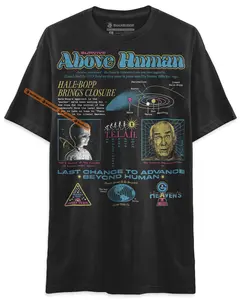 BLACK RABBIT Heaven's Gate Cult Survive Above Human 90s Retro Vintage Unisex Classic T-Shirt