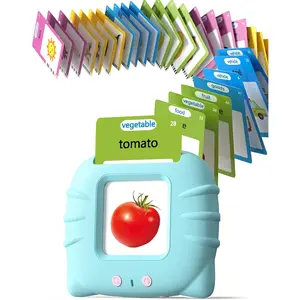 Talking Flash Cards for Toddlers 1 2 3 4 Year Olds, Montessori Language Learning Toys with 224 Words, Pocket Speech Therapy Toys, and Speech Development Educational Playthings for Children