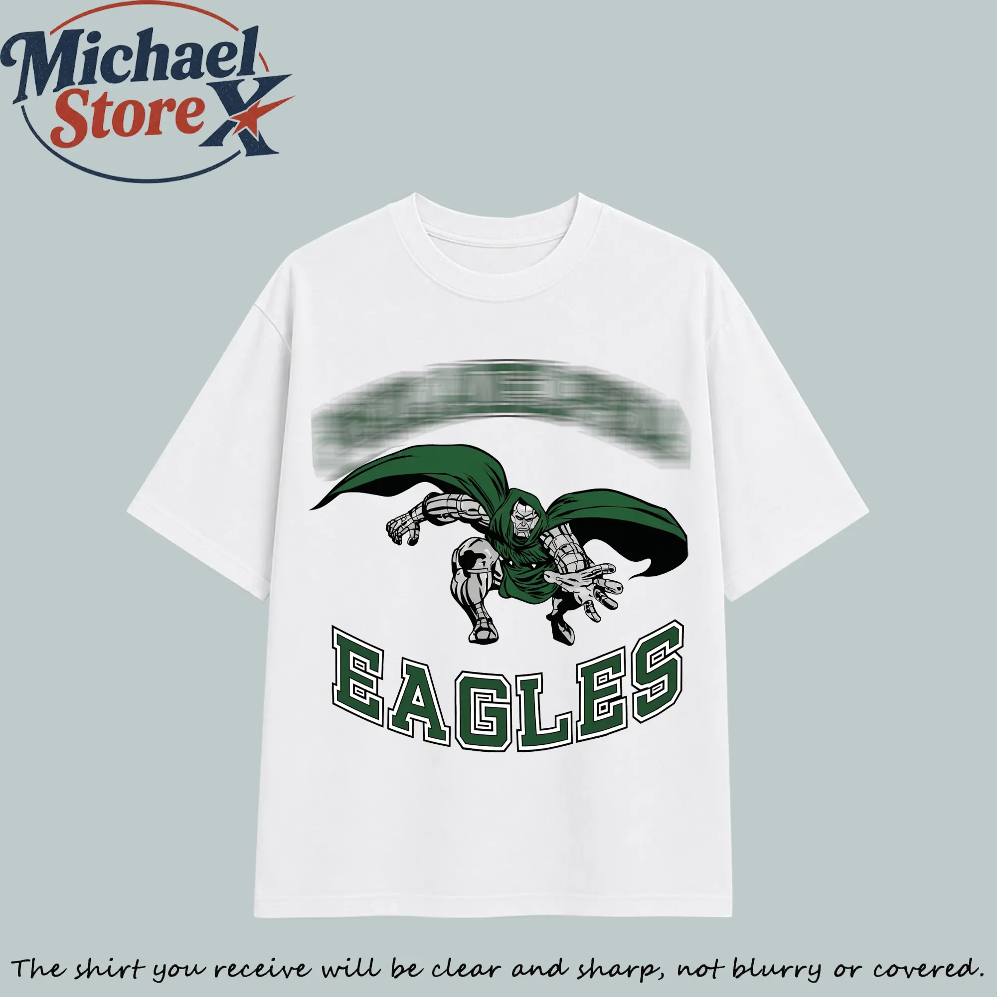 Doctor Doom Cartoon Teams retro Football Fan T-Shirt Collection -Celebrate with Classic Sports Apparel - Show Your Pride for Every Football City Menswear Top