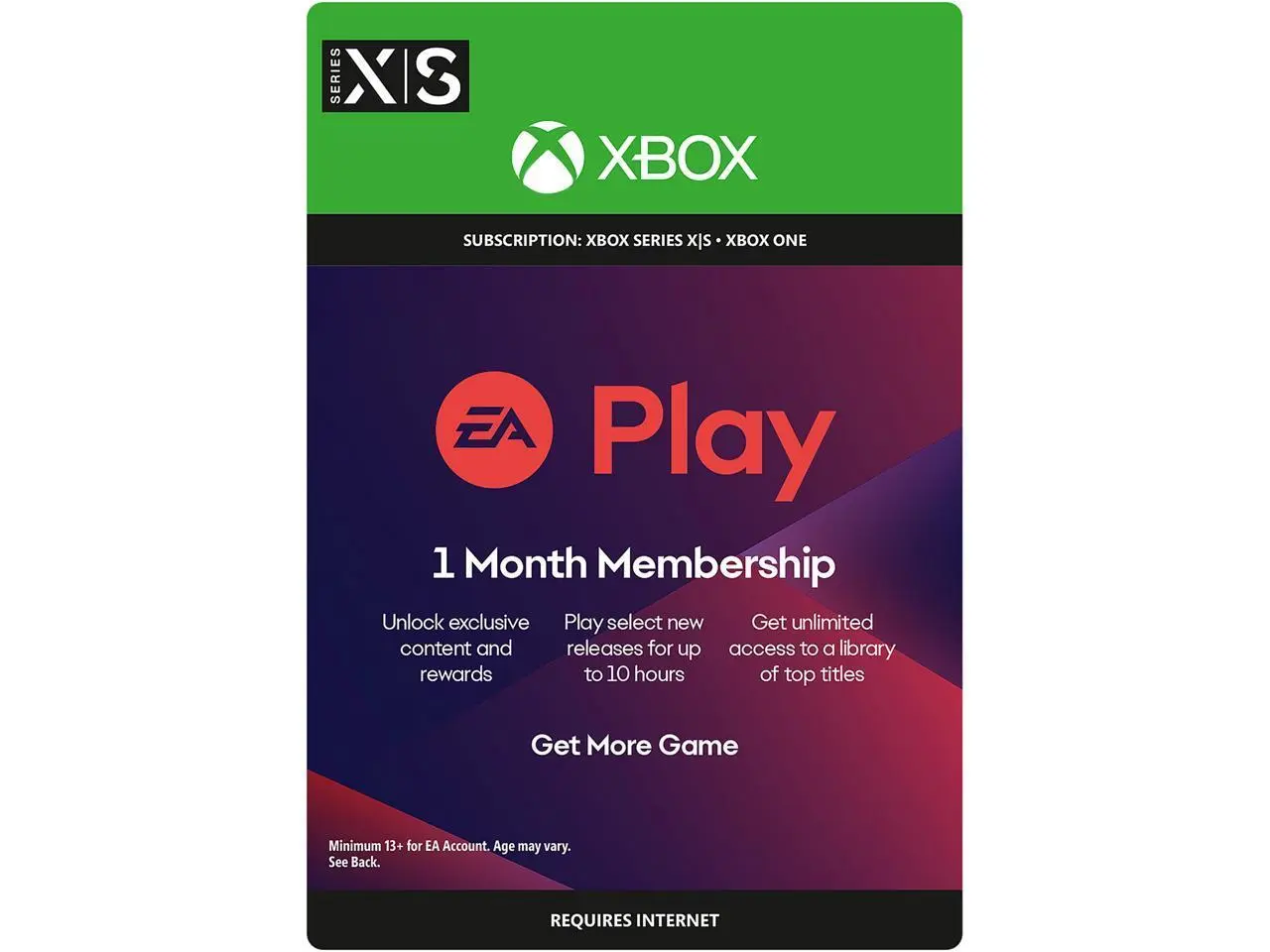 EA Play 1 Month Subscription Xbox Series X|S, Xbox One [Digital Code]