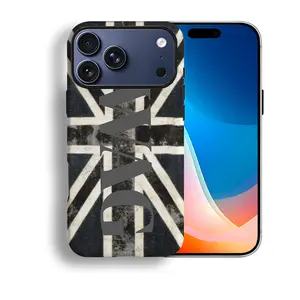 Vintage Union Jack SWAG Case - Y2K Bold Retro Aesthetic, British Flag Design Compatible with iPhone 17 16 15 14 13 12 11 X Plus/Air/Pro Max/Pro, Tough Shockproof Cover Smartphone Durable