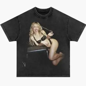 Sabrina Washed Tour 2025 Shirt, Vintage Sabrina Washed Tee, Concert Graphic T-Shirt, Music Fan Merch Gift FR0BH