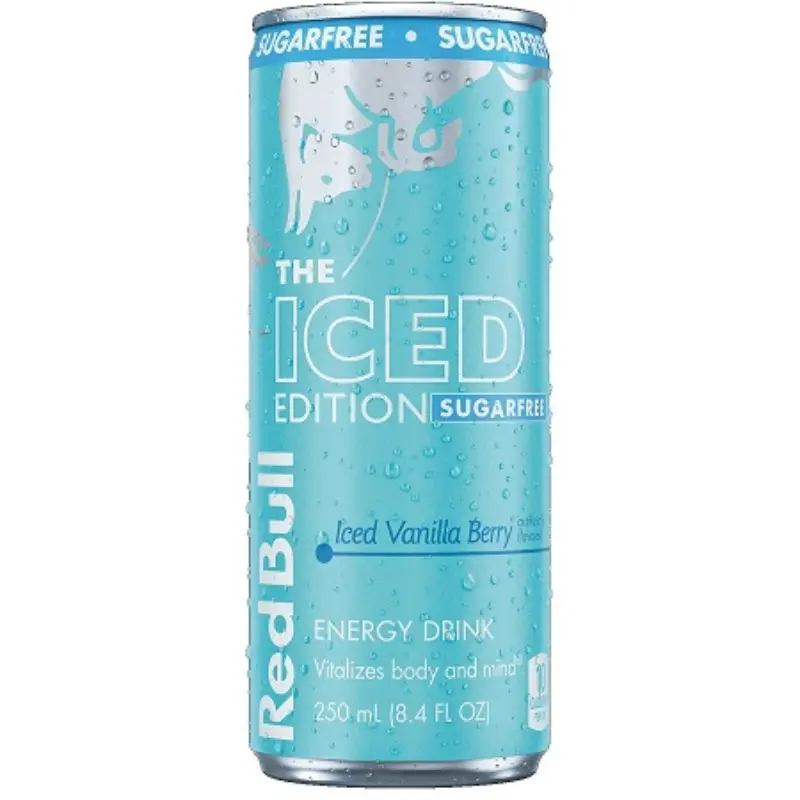 12x Red Bull Pink Edition Sugar Free Iced Vanilla Berry - Rare Energy Drink Beverage Refreshing Sparkling Liquid Summer Flavor Caffeine Booster Diet Low Calorie Performance Workout Bulk Lot Bundle Wholesale 12 Pack Multipack 8.4oz 12ct