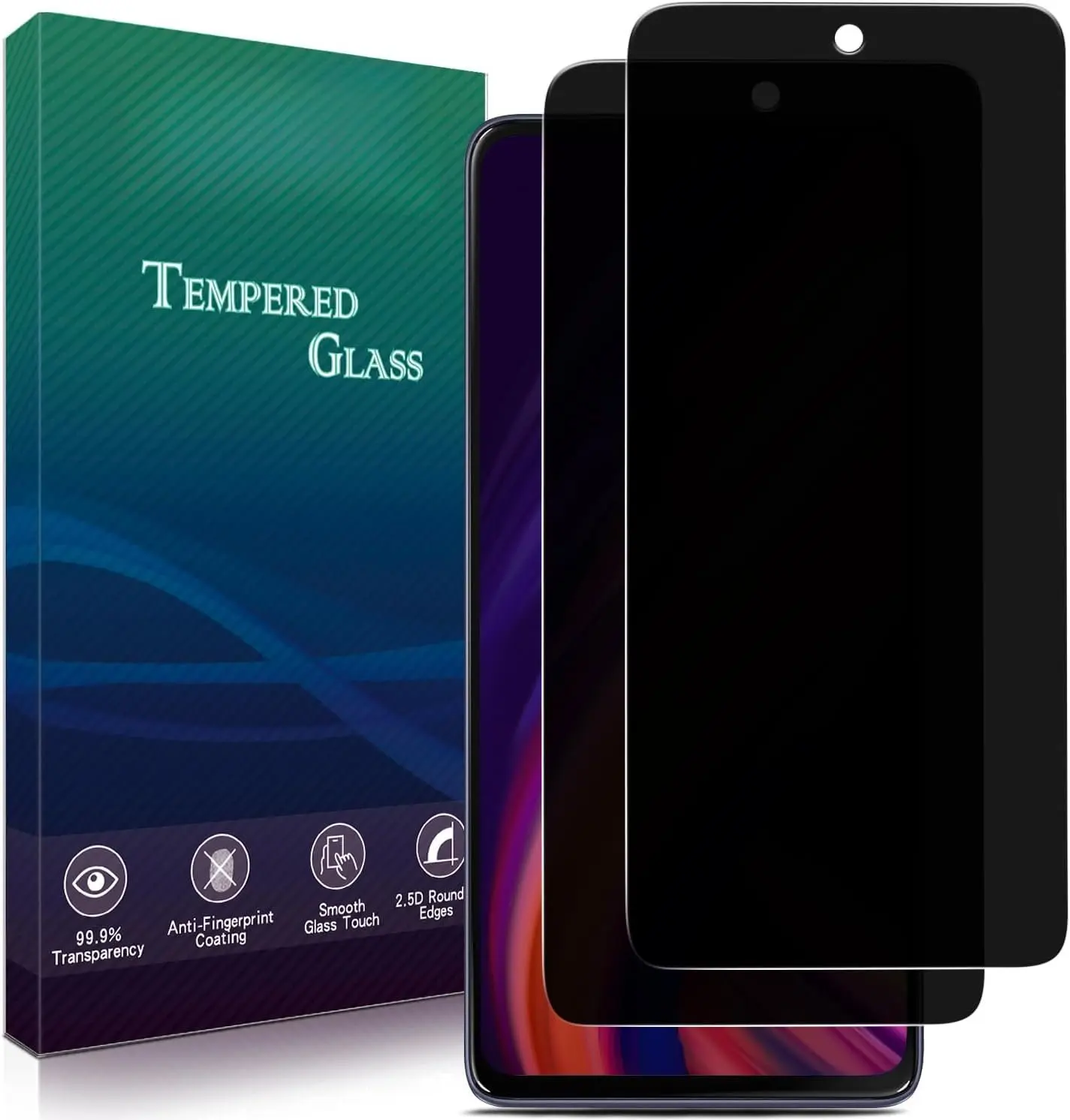 2 Pack  Screen Protector for   G Power 5G 2025 Anti Spy Private Tempered Glass Film, Anti-Scratch, Bubble Free, Easy to Install, Case Friendly
