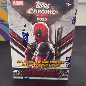 Topps Chrome 2025 Deadpool Exclusive Mini Diamonds Base Card Parallels Inside Marvel Collectible Trading Cards