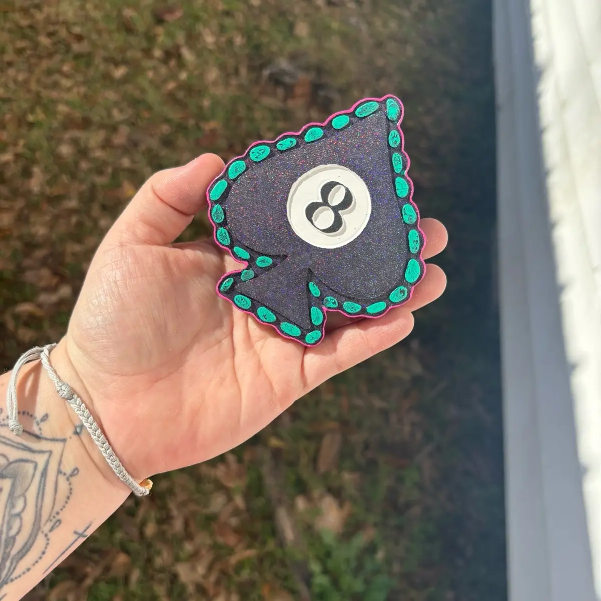 8 Ball Spade Freshie