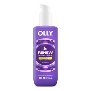 OLLY Renew Mood + Skin Body Serum - Vitamin Infused Lightweight Hydrating Moisturizer with Retinol Botanicals & Vitamin D for Soft Smoother Skin