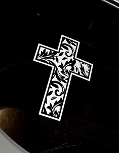 Cross Car Decal - Stylish and Durable Vehicle Graphics for Enhanced Look