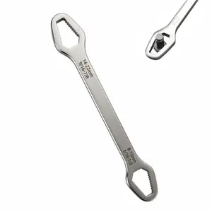Universal Double-Head Torx Torque Wrench, 8-24mm 5/16"-7/8" Self-Tightening Adjustable, Ergonomic Grip Heavy-Duty Steel Multifunctional Car Tool, Tools and Gadgets for Home Auto DIY Projects, Space-Saving Repair