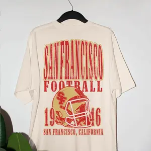 Vintage 90s SF Football Tshirt, Game Day Apparel, Retro Football Tee, Favorite Team Shirt, Sunday Game Day Clothes, Vintage Calif0rnia 1946, Unisex T-Shirt, Gifts For Men Women, Short Sleeve Tee Shirt