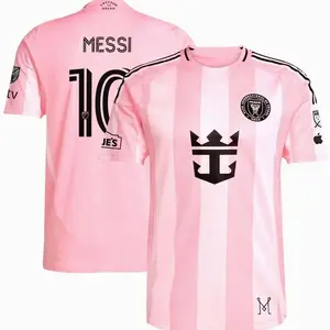 Unisex 2025/2026 Premium Stadium Jersey - High-Fashion Aesthetic Breathable Soccer Top 10 Messi GOAT HZ