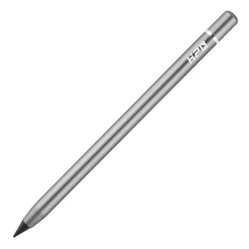 Aluminum Alloy Eternal Pencil with Eraser, Integrated Eraser, 1 Count Or 10pcs Creative Eternal Pencil, Modern Fashion Sleek Lightweight Portable Everlasting Pencil, Metal Pencil, Durable Writing Stationery Supplies for Home Office School Student