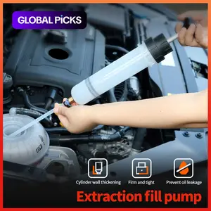 500ml Manual Oil & Fluid Extractor Pump, High-Suction Automotive Fuel Transfer Pump for Car Repair, Engine Oil Change and Liquid Siphon #GLOBAL PICKS