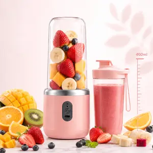Ultimate Portable Blender! USB Rechargeable & Compact for Smoothies On-The-Go - Perfect Travel, Back To School & Gym! Leak Proof Design, Makes Shakes & Baby Food in Seconds cup juicer rechargeable mini blender vegetable 400ml