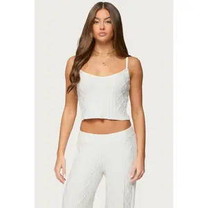 Louise Cable Knit Tank Top