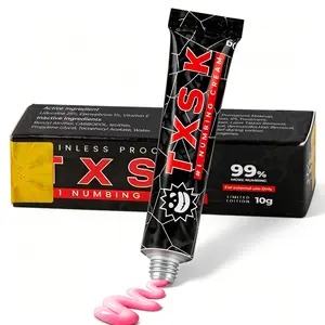 TXSK Tattoo Numbing Cream Black 1 Pack - Limited Edition Painless Procedure 99% Very Strong - For Tattoos - Laser Removal - Waxing - EyebrowThreading - Tattoo External Cream - 10g