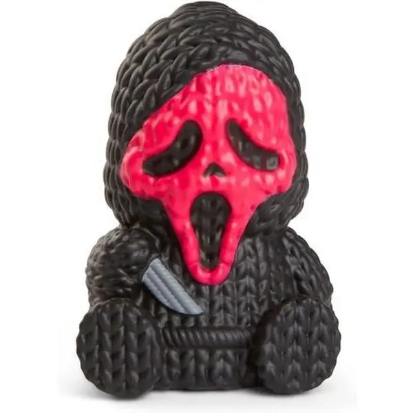 Handmade by Robots - Ghost Face #006 1.75" Micro Fluorescent Pink Vinyl Character Figurine, Collectible Figure Decor, Novelty Collectables [COLLECTIBLES]
