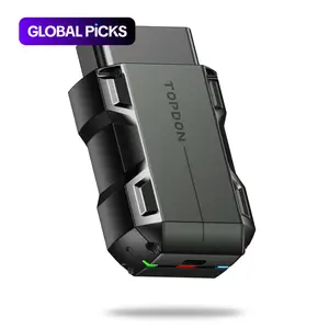 TOPDON TopScan OBD2 Scanner, Wireless Bluetooth-Compatible Vehicle Diagnostic Tool with 8+ Reset Services and Bi-Directional System Diagnostics for iOS and Android, Professional Car Repair Tool, Car Repair Scanner #GLOBAL PICKS