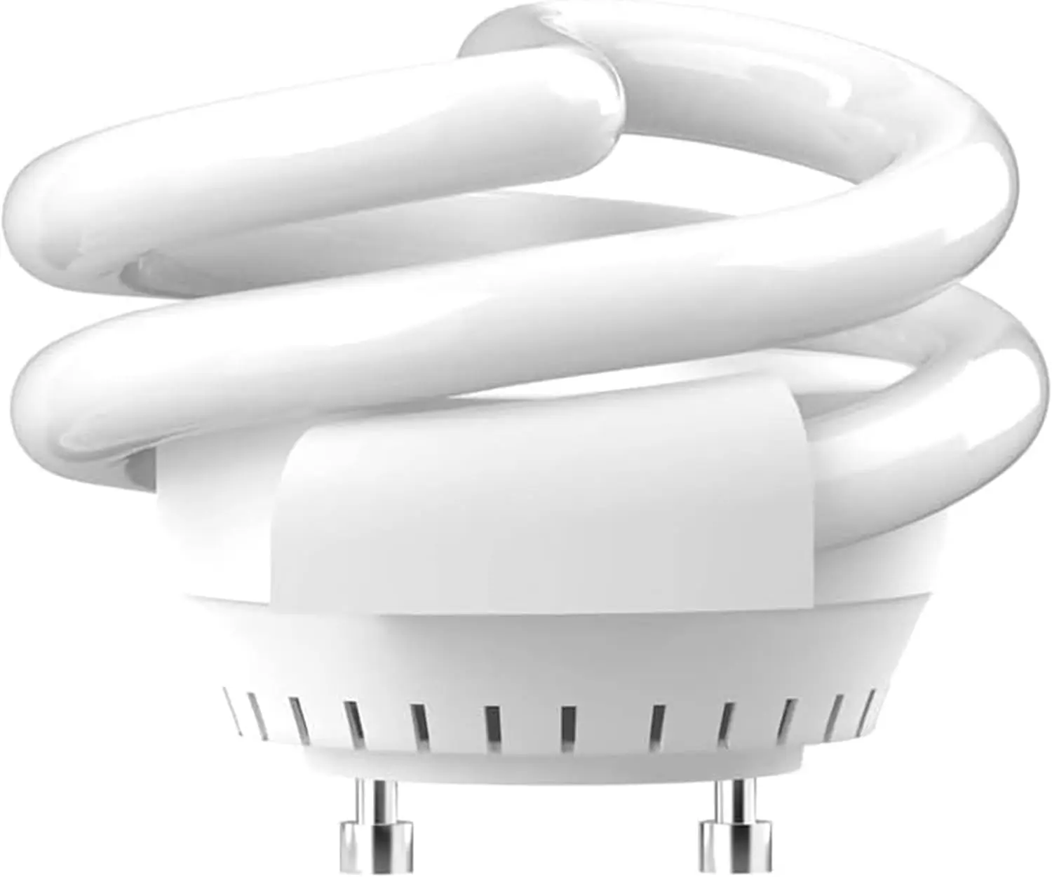 UL-Listed 13W Spiral T3 Compact Fluorescent Lamp Light Bulbs (1 Pack) with GU24 Base, 2 Prong Bulb, 1000 Lumens, 2700K Soft White Light Bulb - MLS13GUSWW, TCP 33213SSP