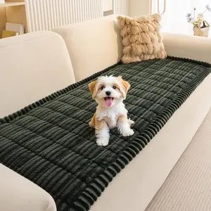 Green Couch Covers for 2 Cushion Sofa, Non Slip Sofa Cover for Dogs Washable, Soft Sofa Slipcovers Couch Protector Pet Friendly Dog Mat for Couches and Sofas, 27.6" x 70.9"