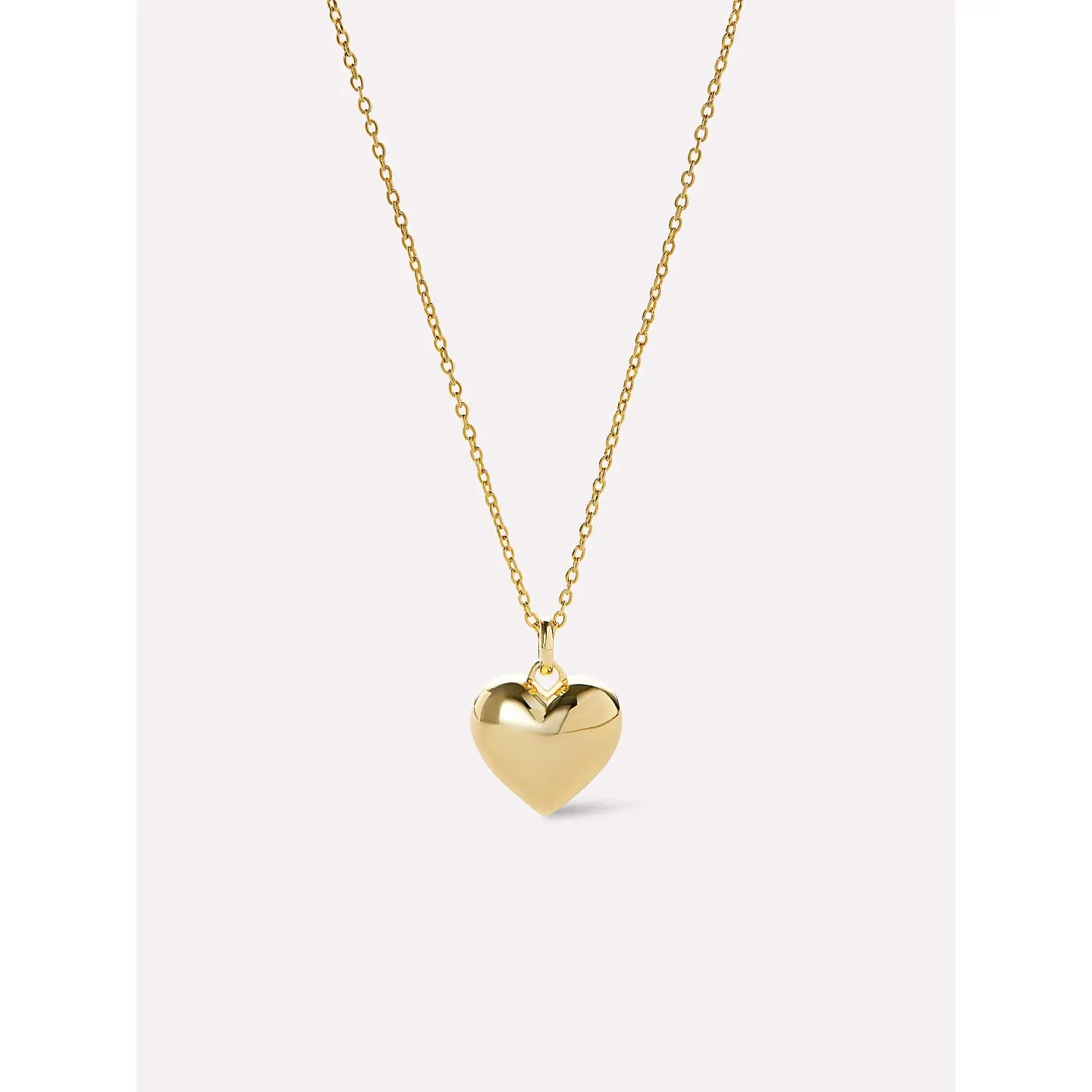 Gold Heart Necklace - Lev Small