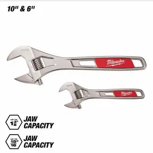 Adjustable Wrench, Multi-Size Fit for Home Repair, Plumbing, Automotive Maintenance Tasks