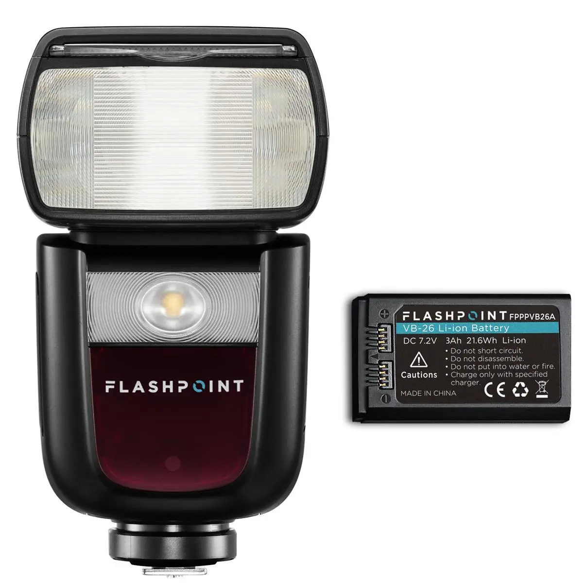 Flashpoint Zoom Li-on III R2 TTL On Camera Flash for Sony, 76ws 2.4GHz 1/8000s HSS Speedlight with Quick Manual-TTL Switch, 1.5s Recycle Time, 7.2V/2600mAh Li-Ion Battery, 450 Full-Power
