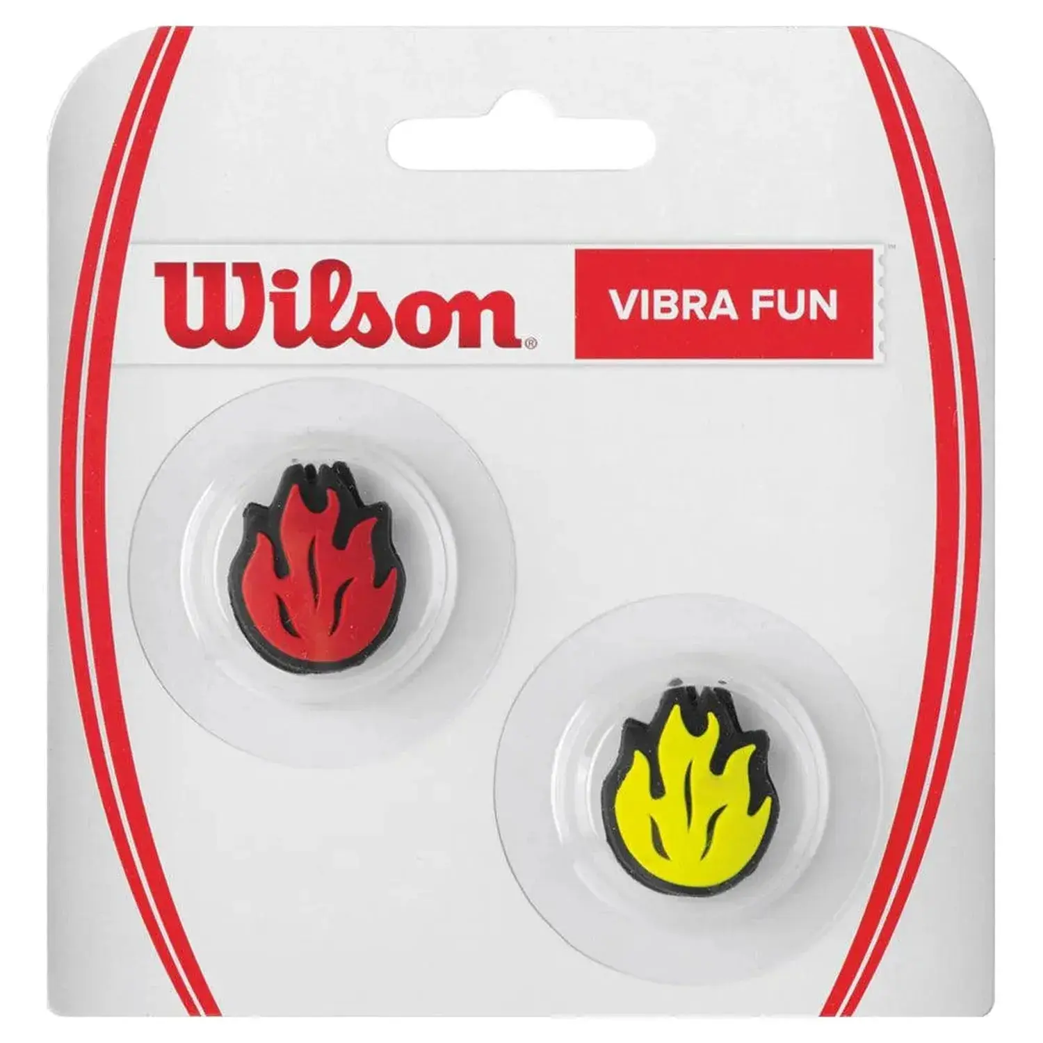 Vibra Fun Tennis Racket Dampeners, Red Fire and Yellow Fire Options, Tennis Racket Dampener, Two Piece Sets