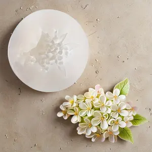 Elegant Flower Mold - White Magnolia Silicone Mold with Layered Petals and Leaf like Centers, Flexible and Durable, Reusable Resin, Soap, Jewelry Making Mold - DIY Handicrafts, Birthday, Mother's Day, Valentine's Day Gifts, Home Decoration Molding