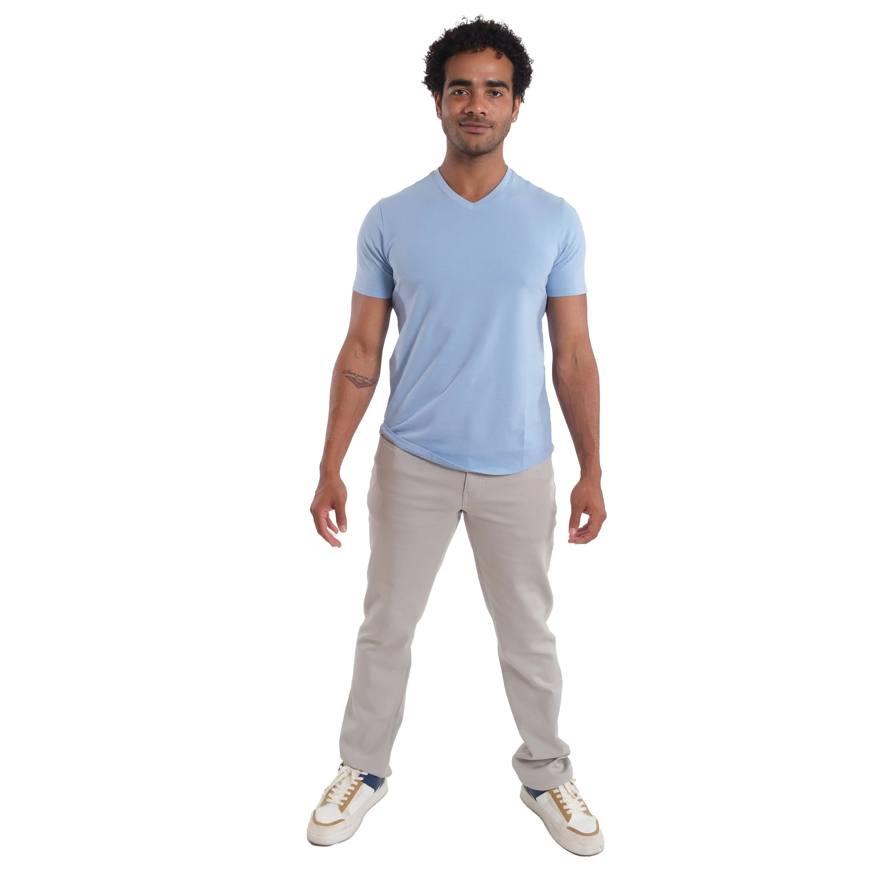 Athletic Fit / Denkhaki Smoke (Light Grey)