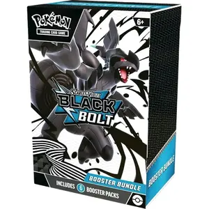 Pokémon Black Bolt Booster Bundle 6 Packs Scarlet & Violet Trading Card Game Official Trading Cards pokèmon shop pokemon Premium